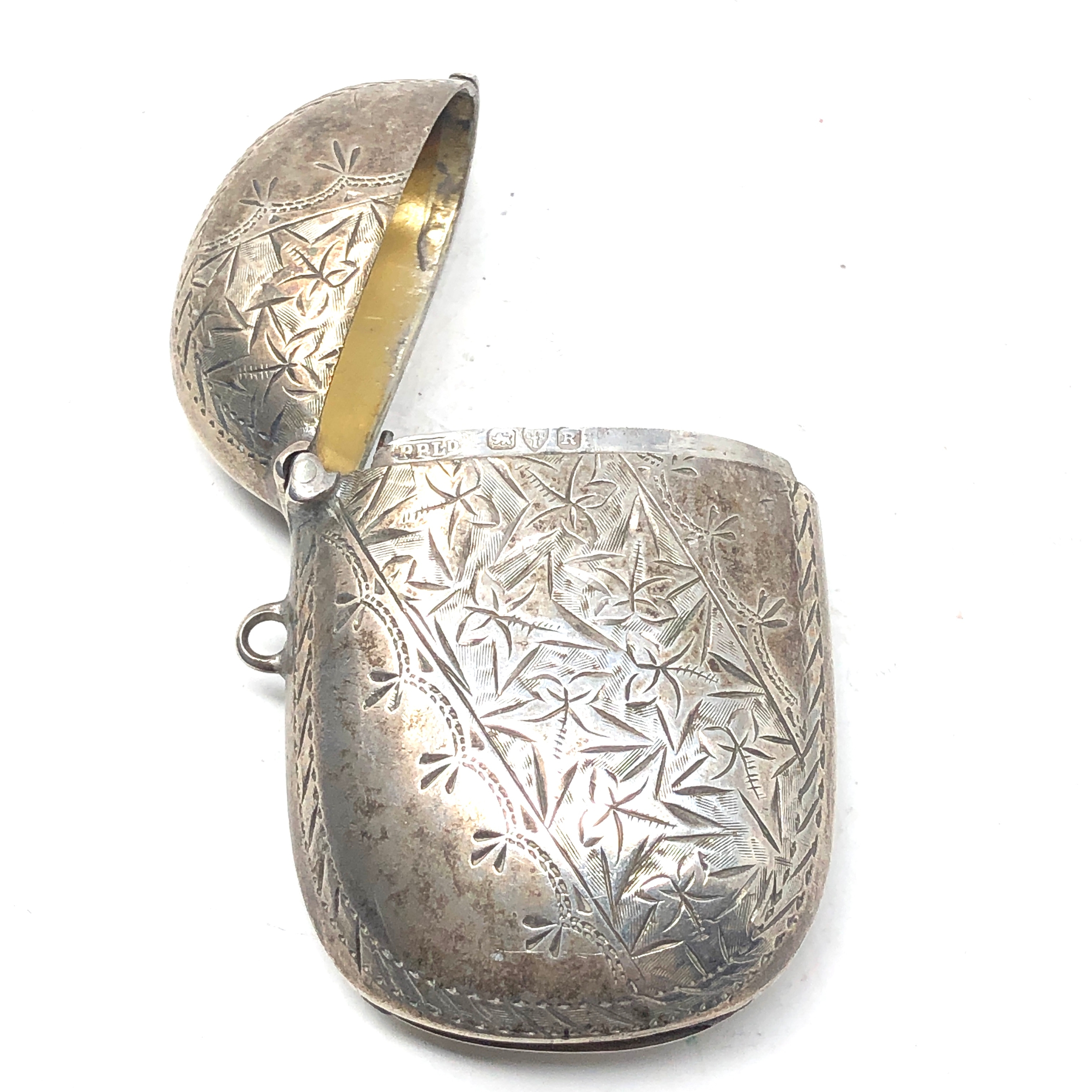 Antique silver vesta case - Image 3 of 4