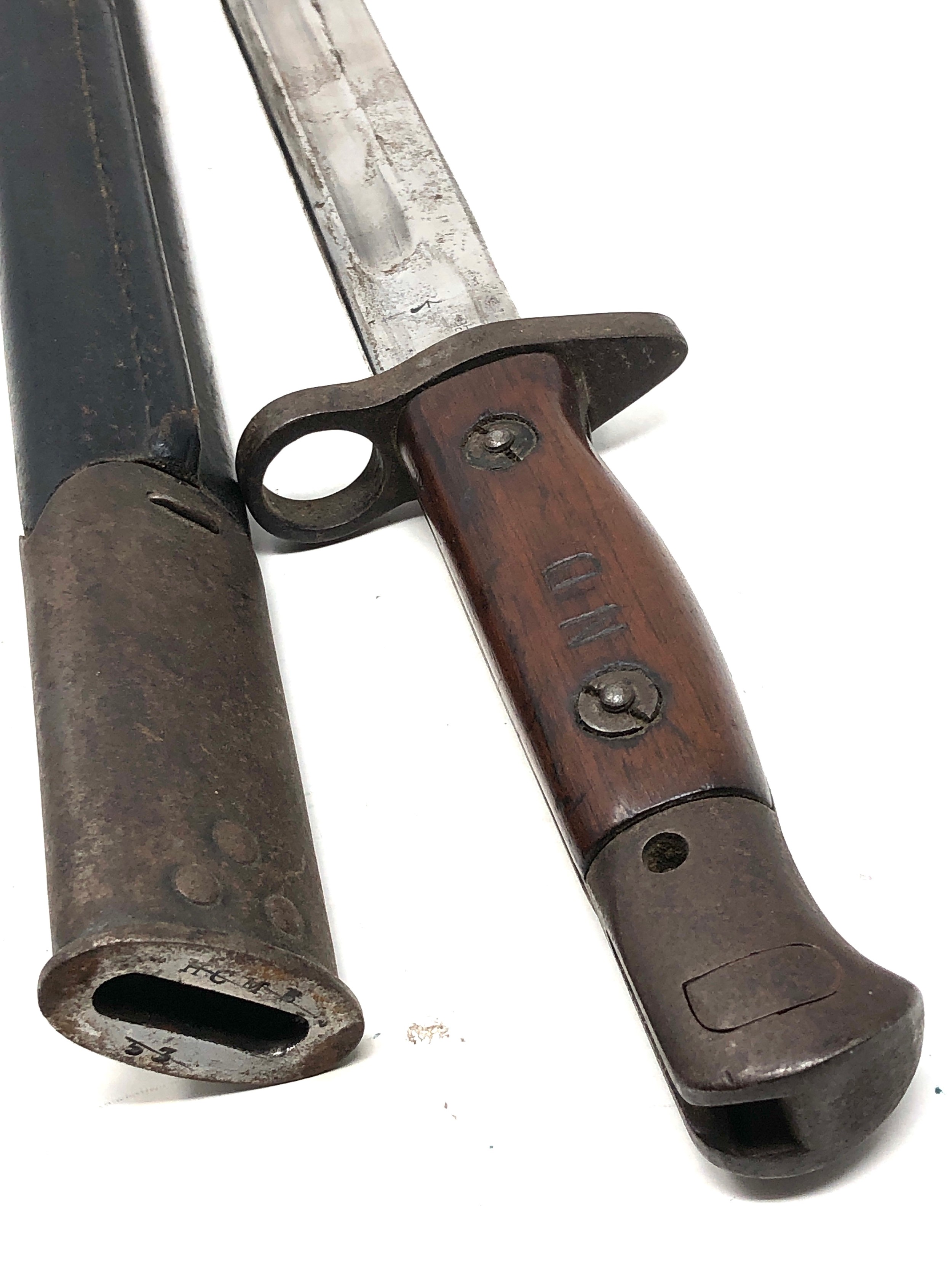 1907 sanderson bayonet and scabbard - Image 6 of 6