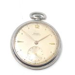 Antique Doxa open face pocket watch the watch is ticking