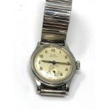 CITY BRAVUR Vintage Swiss for German Army 1940s Military type Wristwatch the watch is ticking