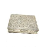 Vintage Egypt silver cigarette box