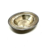 Antique georgian silver dish measures approx 11.5cm by 9cm London silver hallmarks weight 65g