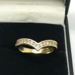 18ct gold diamond ring weight 3.9g