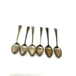 6 georgian silver tea spoons peter & ann bateman