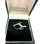 9ct white gold diamond ring weight 3.1g