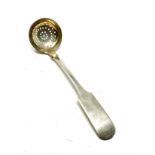 Antique scottish provisional dundee silver shifter ladle measures approx 16cm long makers cameron