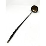 Antique silver toddy ladle twisted horn handle