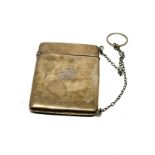 Antique silver chatelaine card case chester silver hallmarks