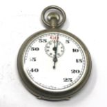 Ww2 Royal Naval Hs7 60 Sec Stopwatch the watch winds and ticks