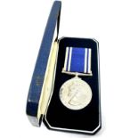 Boxed ER.11 Police L.S.G.C medal to const anthony o topham