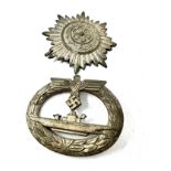 ww2 german eastern peoples award & u.boat badge makers mark F.O