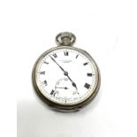 Antique silver J.W.Benson open face pocket watch the watch is ticking