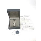 Boxed vintage Dunhill quartz gents wristwatch the watch is ticking