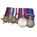 1939-45 ww2 G.S.M medal group mounted Palestine bar to 14441365 pte j.s lennard oxy & bucks