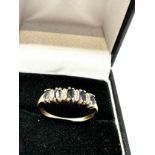 9ct gold sapphire & diamond ring weight 1.5g