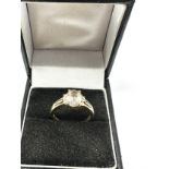 9ct Gold Zircon & White stone Ring (2.8g)