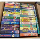 Large selection of vintage videos includes Dumbo, Jungle book, Snow white, Winnie the Pooh etc