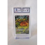 Pokemon charizard v black star promo upc Graded by the Majesty grading company *6