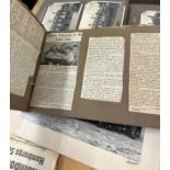 Large selection of vintage photos/ autograph albums/ news papers etc