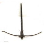 Antique 17/18th century stone bow of a very small proportions probably for a child- Length 50 cm.