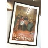 Large framed Elixir Dekempenaar picture measures approx 36 inches tall 24 inches wide