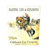 Vintage Cowboy oaklanda calafornia usa advertising sign measures approx 16 inches tall 12.5 inches