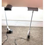 A pair of LED attachable desk lamps- in working order