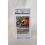 Pokemon charizard vstar black star promo upc Graded by the Majesty grading company, 8