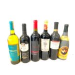 6 Bottles of assorted wine includes Faustiono I, Hardys, Rioja, Cummo, Merlot, Chardonay etc