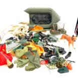 Vintage action man lot to include figures, clothes, accessories etc