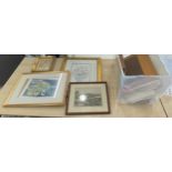 Selection of framed and unframed prints, various sizes and styles