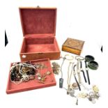 Selection of costume jewellery to include watches, brooches, necklaces etc