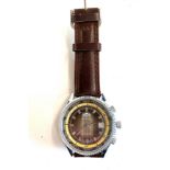 Vintage Rivoli gents mechanical world time wrist watch winds up and ticks