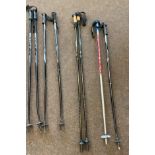 Two sets of Scott slogan signature ski poles