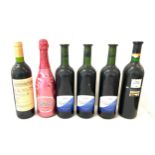 6 Bottles of assorted wine includes Pinotage, Rioja, Chile etc