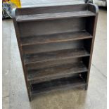 Vintage oak bookcase measures approx 30 inches wide by 42 inches high