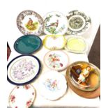Selection of collectors plates includes Denby, Spode etc
