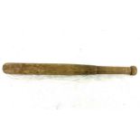 Vintage wooden police truncheon