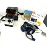 Selection of vintage and later cameras includes Polaroid, Kodak easy share etc