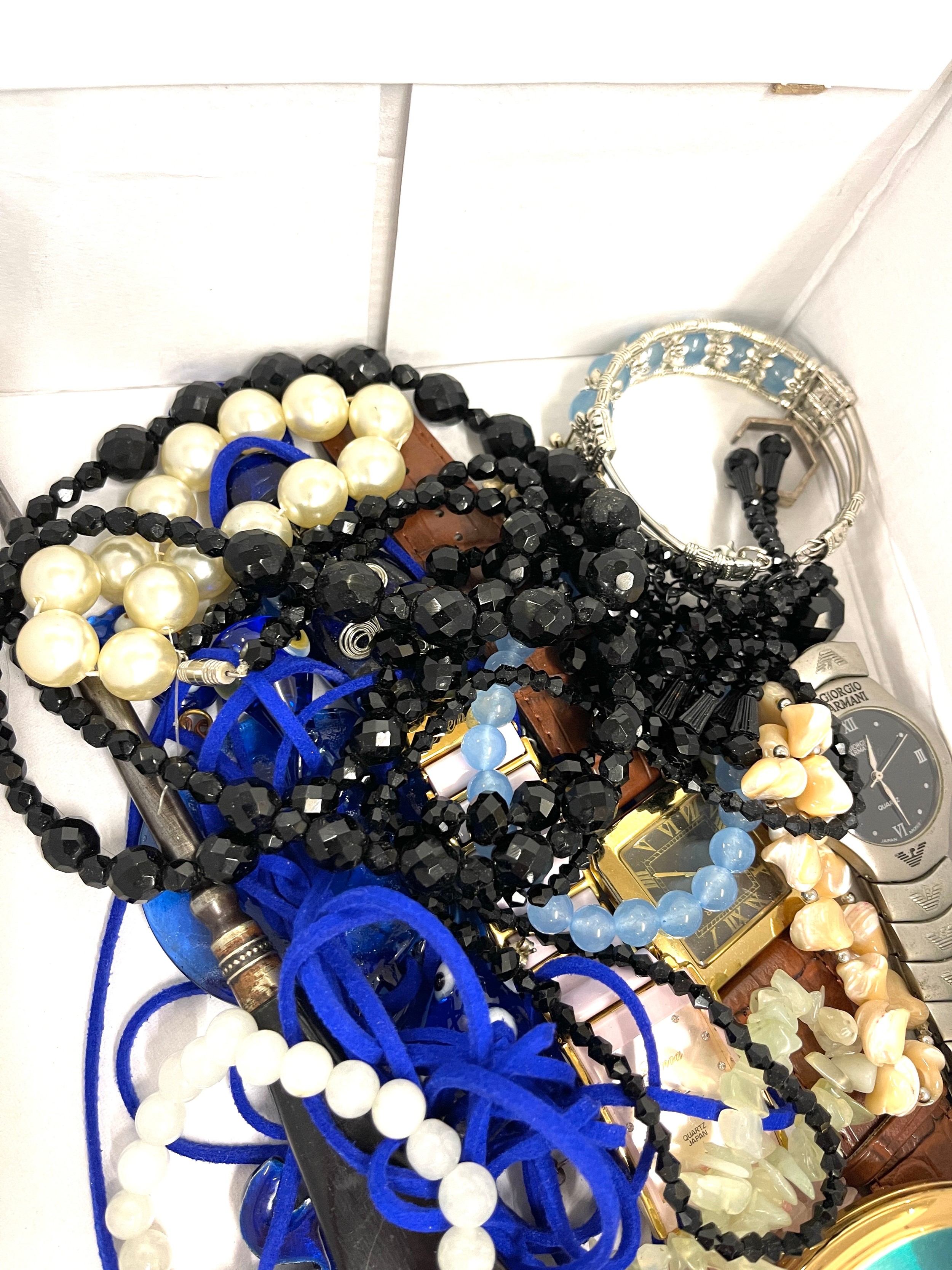 Box of assorted costume jewellery - Bild 2 aus 4