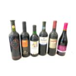 6 Bottles of assorted wine includes Fetzer, Carbernet, River Route Merlot etc