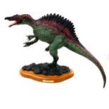 Franklin Mint Spinosaurus by Micheal Trcic, has been damaged previously on the leg