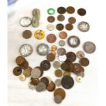 Selection of vintage and later replica coins