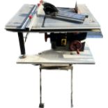 Power craft 10" table saw on stand