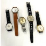 Selection of 5 vintage wristwatches