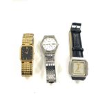 Three vintage Seiko wrist watches