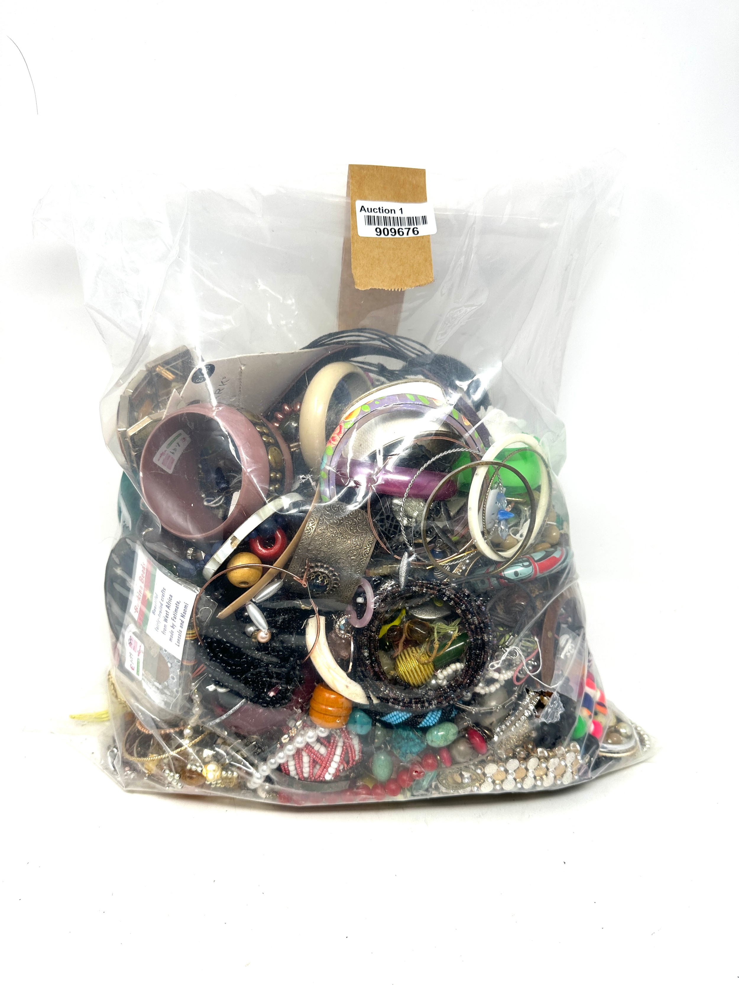 10kg UNSORTED COSTUME JEWELLERY inc. Bangles, Necklaces, Rings, Earrings.parts spares
