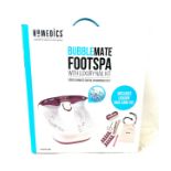 Boxed Homedics bubblemate foot spa untested