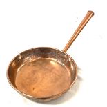 Large copper vintage frying pan measures approx 14 inches dimeter