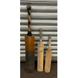 3 Vintage cricket bats